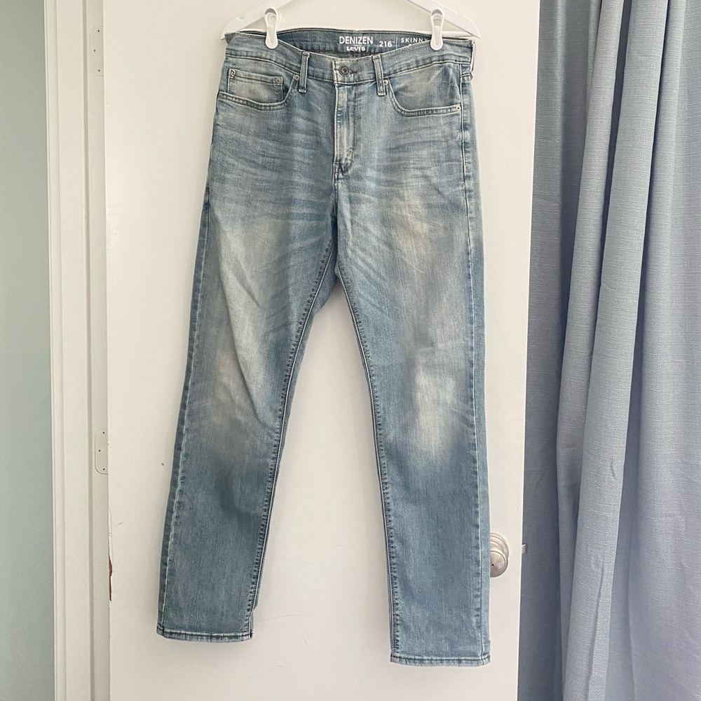 EUC Mens Skinny Fit Jeans 34x32 Denizen From Levi’s 216